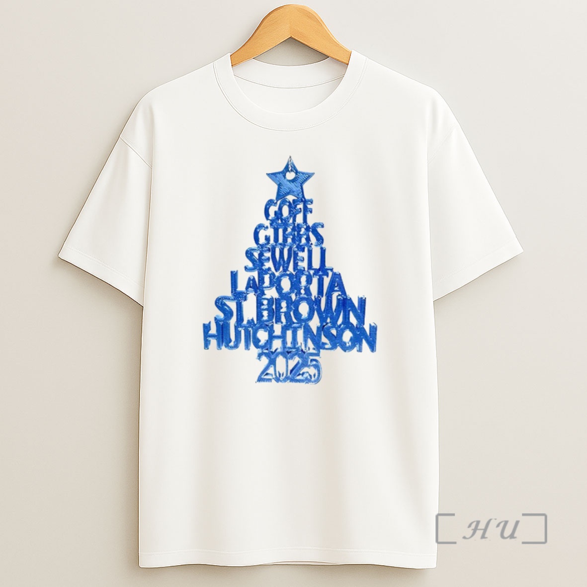 Officials 2025 Detroit Lions Christmas Tree Premium Shirt Sweatshirt Tee