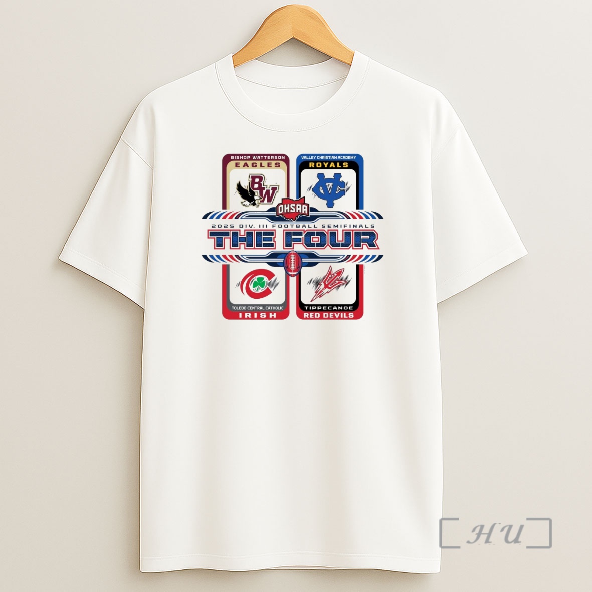 Officials 2025 Ohsaa Football D3 The Four Teams Premium Shirt Sweatshirt Tee