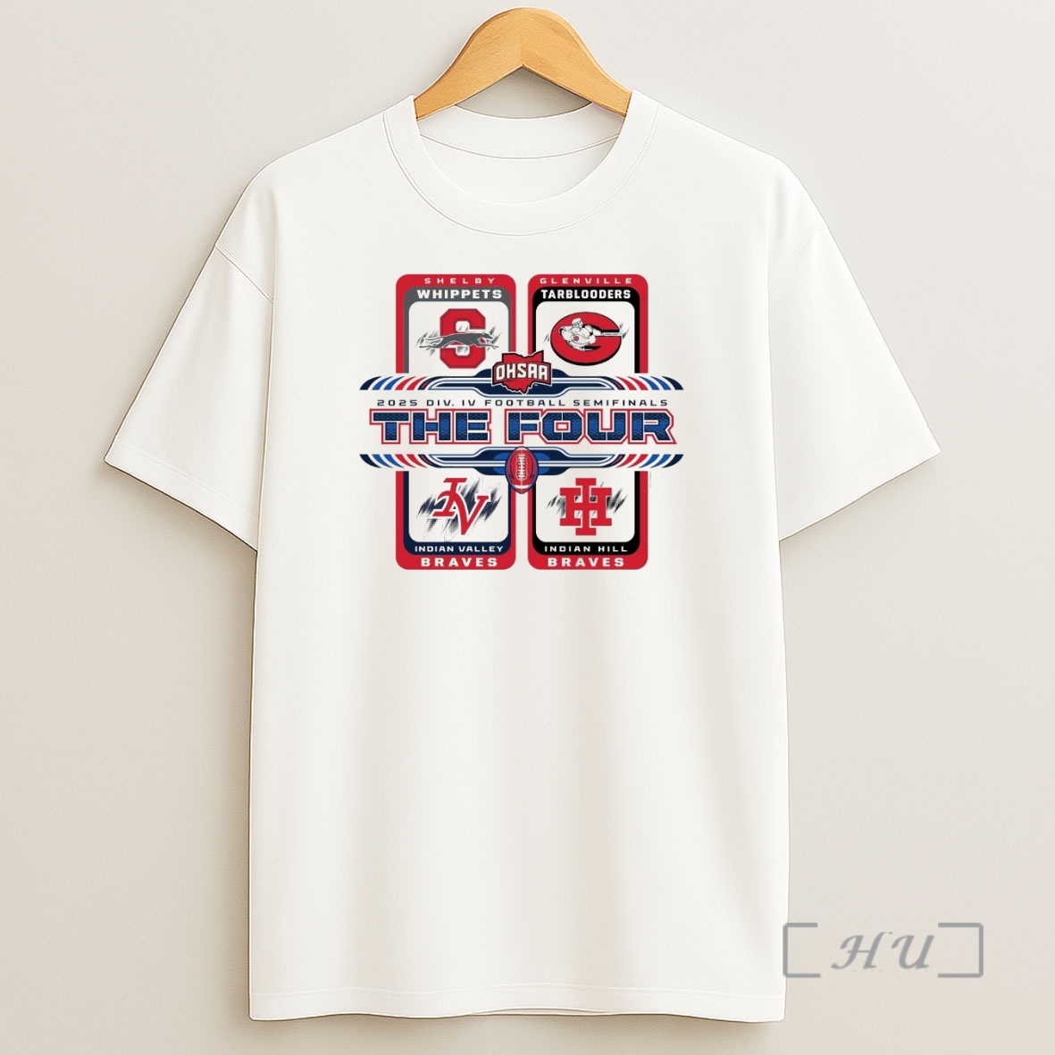 Officials 2025 Ohsaa Football D4 The Four Teams Premium Shirt Sweatshirt Tee
