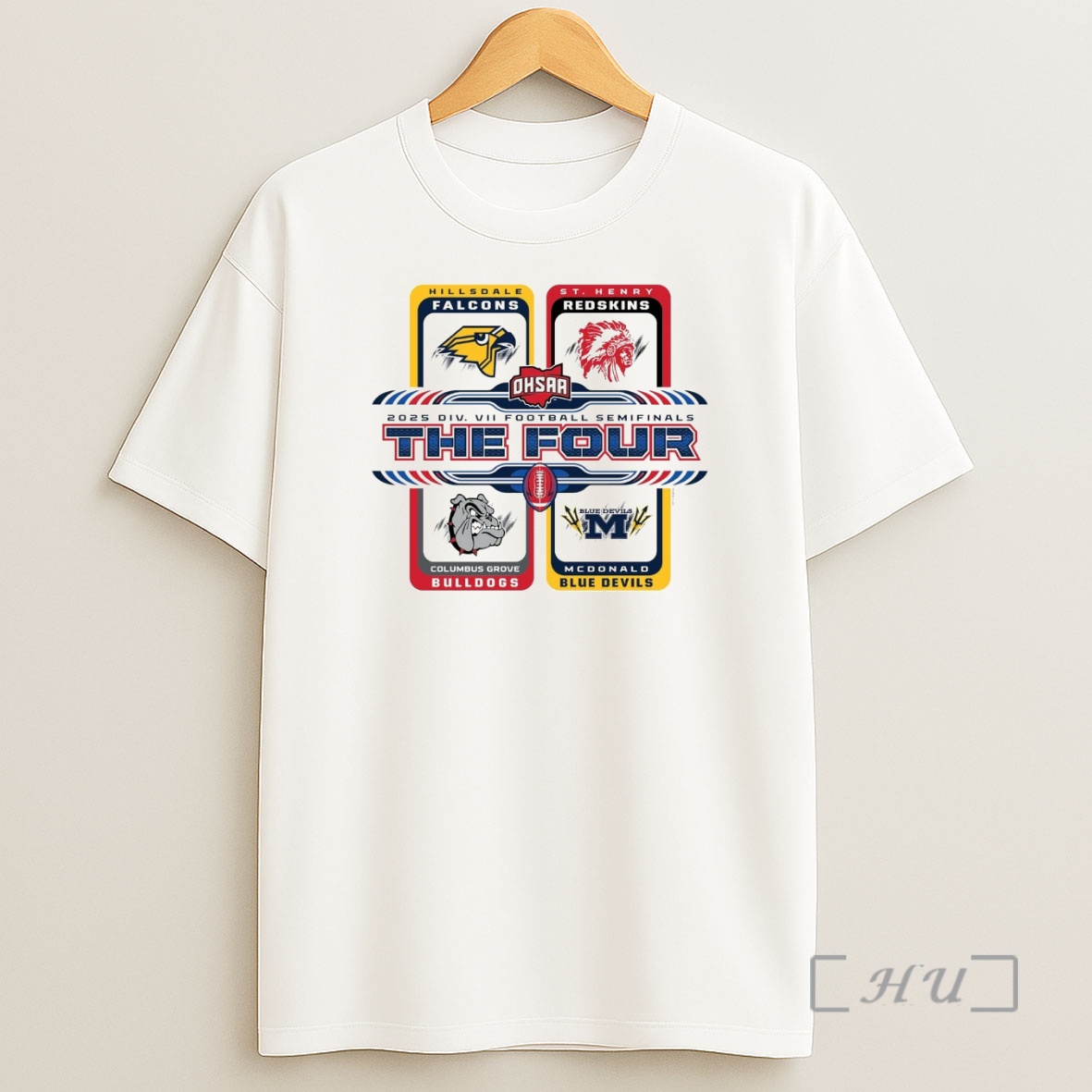 Officials 2025 Ohsaa Football D7 The Four Teams Premium Shirt Sweatshirt Tee