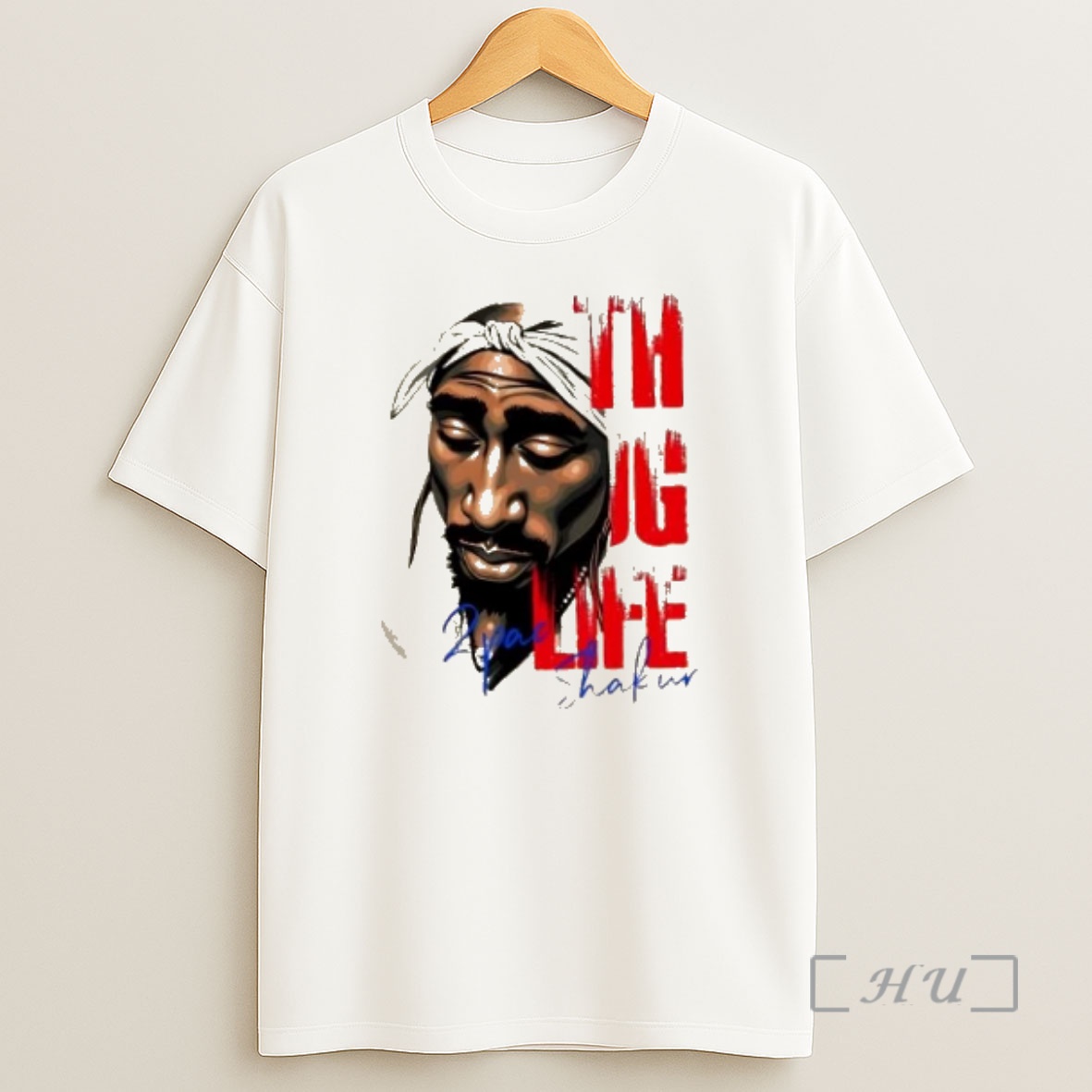 Officials 2pac Shakur Thug Life Big Face Graphic Premium Shirt Sweatshirt Tee