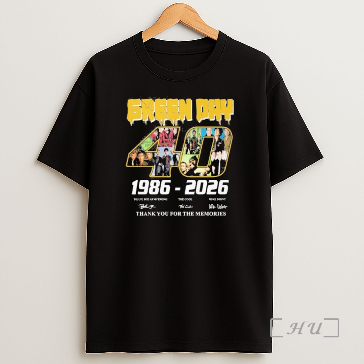 Officials 40 Years Of Green Day 1986 2026 Thank You For The Memories Premium Shirt Sweatshirt Tee