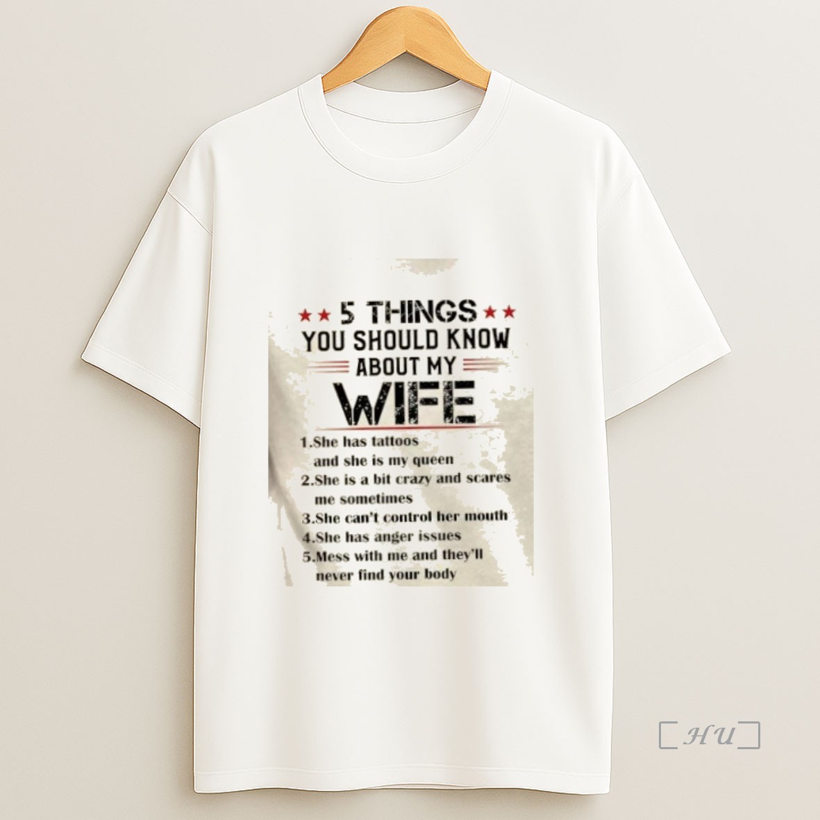 Officials 5 Things You Should Know About My Wife Text Premium Shirt Sweatshirt Tee