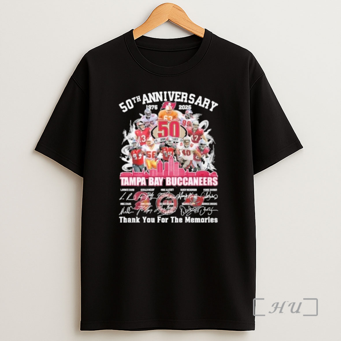 Officials 50th Anniversary 1976 2026 Tampa Bay Buccaneers Teams Premium Shirt Sweatshirt Tee