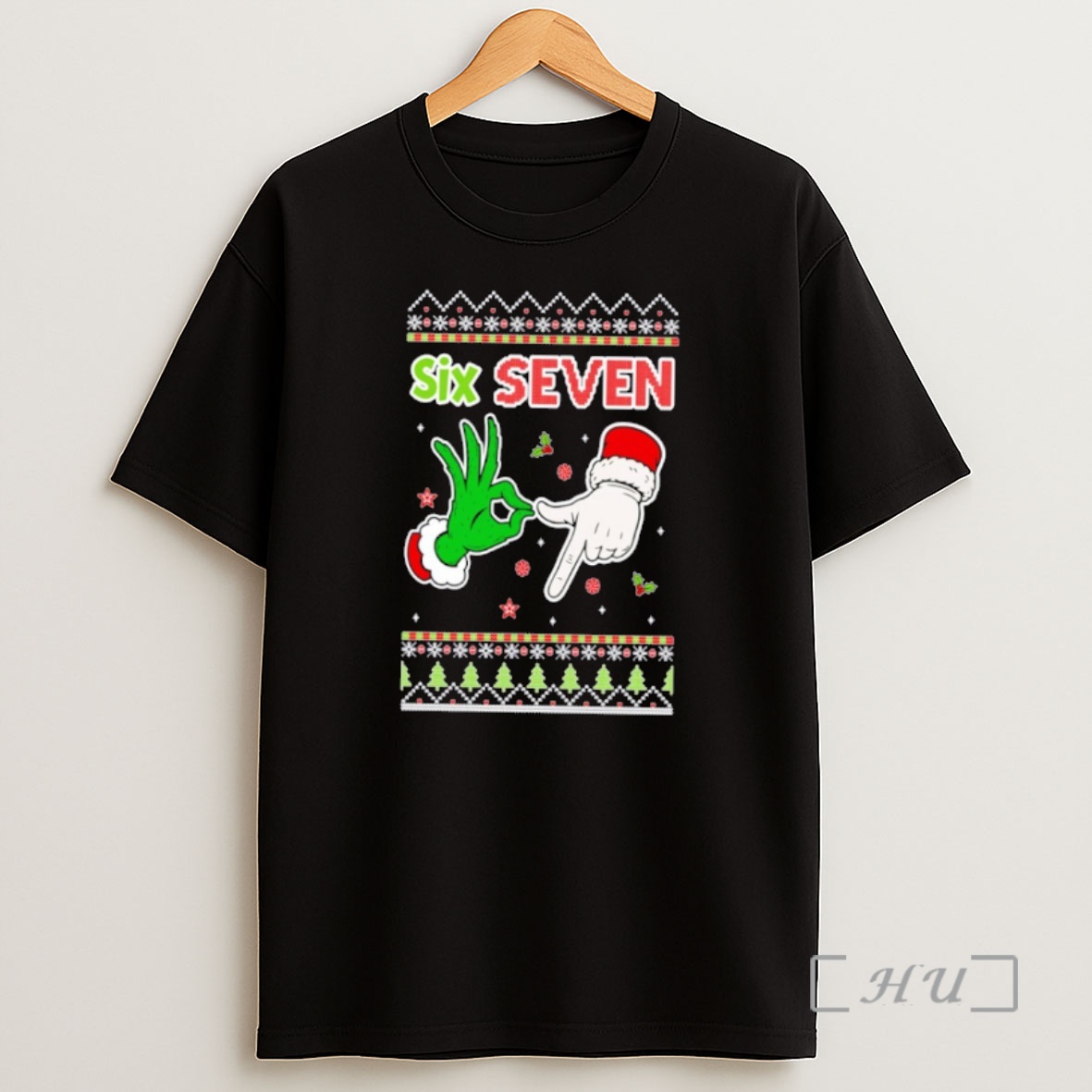 Officials 6 7 Xmas Hands Ugly Christmas Sweat Premium Shirt Sweatshirt Tee
