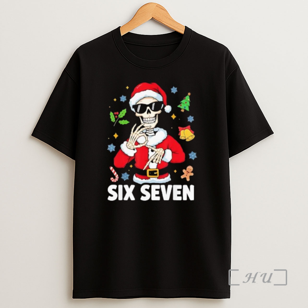 Officials 67 Six Seven Meme Funny Skeleton Christmas Premium Shirt Sweatshirt Tee