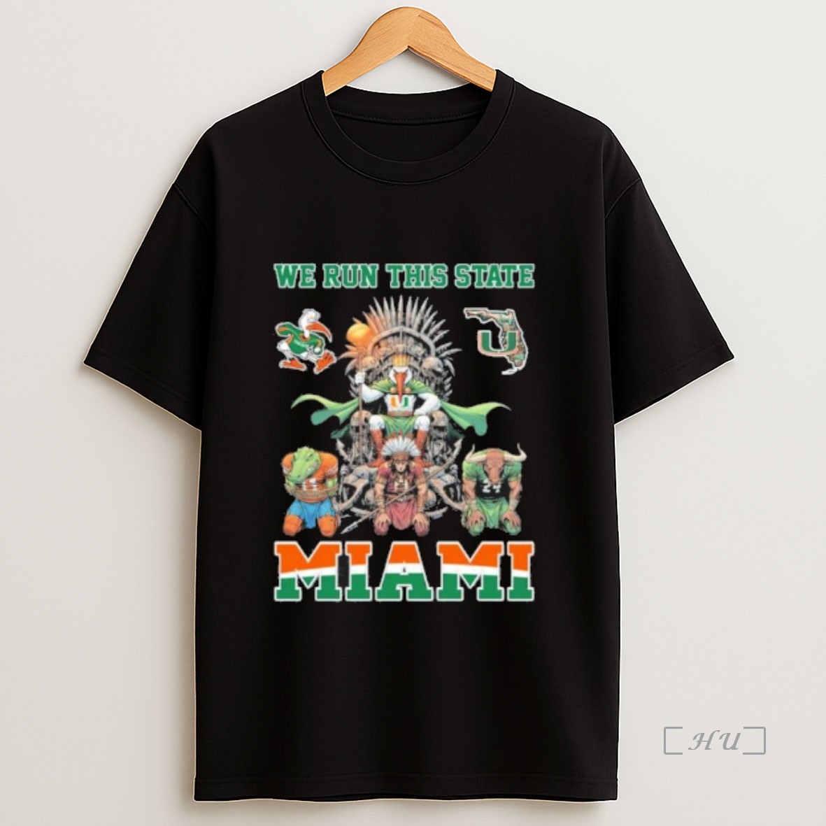 Officials 7rwq4hcv We Run This State Miami Hurricanes Beat Teams Premium Shirt Sweatshirt Tee