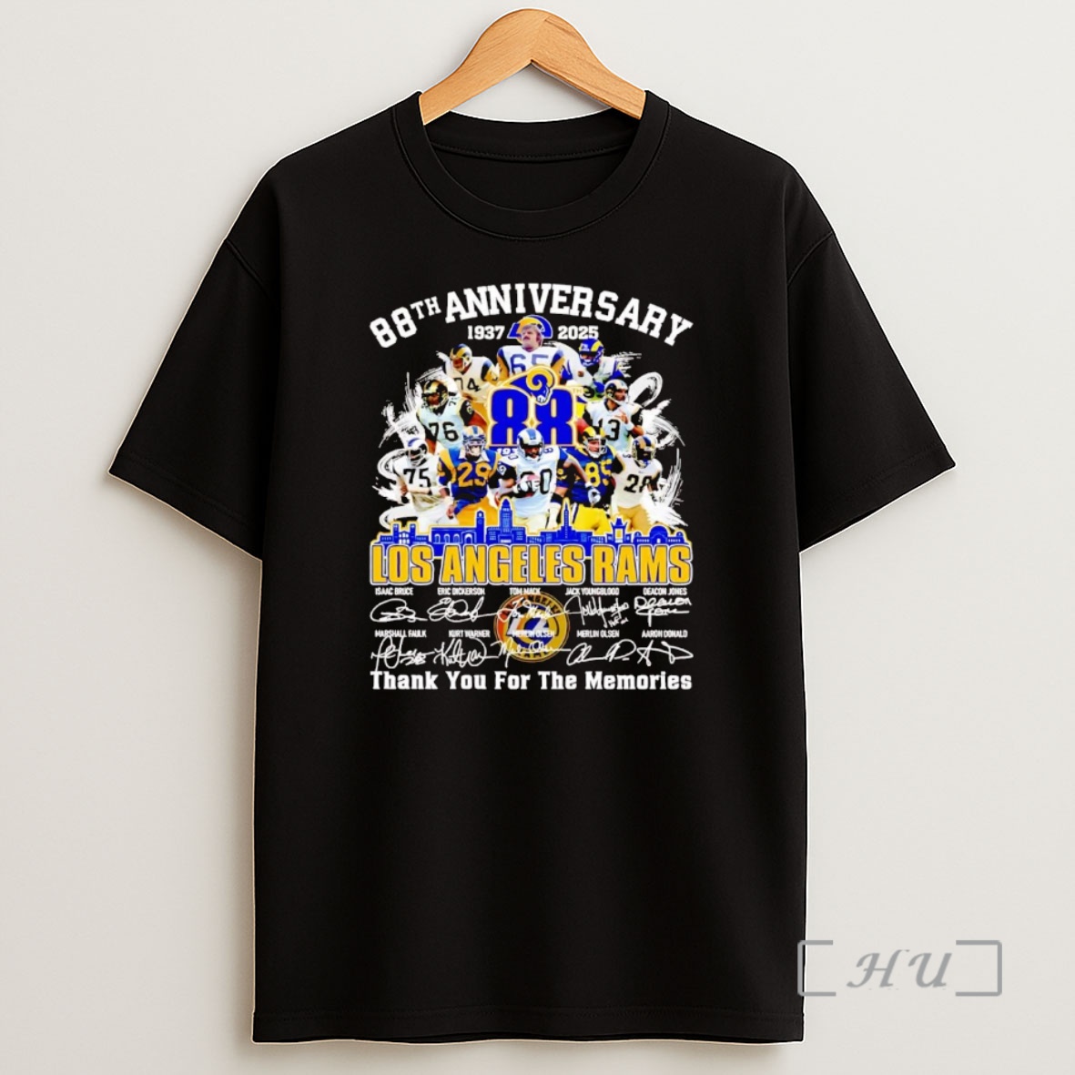 Officials 88th Anniversary 1937 2025 Los Angeles Rams Team Players Premium Shirt Sweatshirt Tee