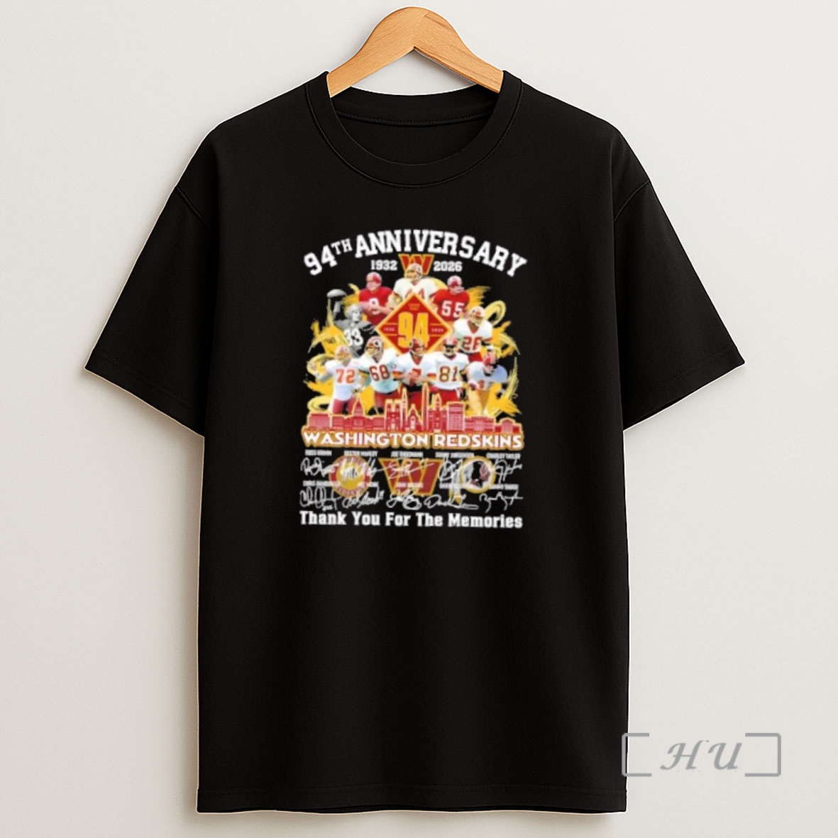 Officials 94th Anniversary 1932 2026 Washington Redskins Legends Thank You For The Memories Skyline Premium Shirt Sweatshirt Tee