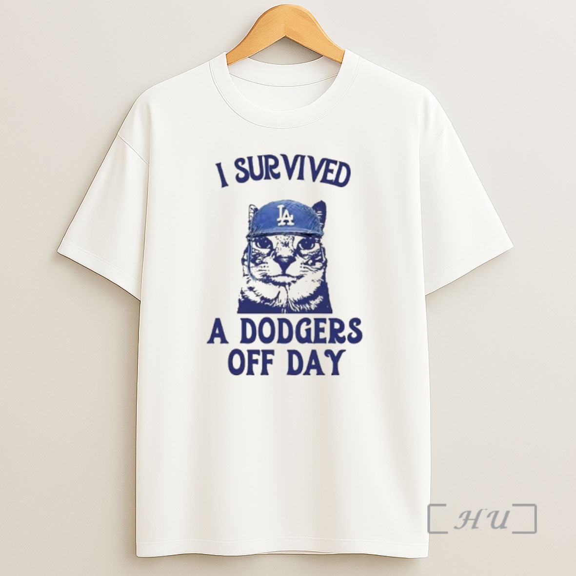 Officials A Dodgers Day Off I Survived Cat Meme Premium Shirt Sweatshirt Tee