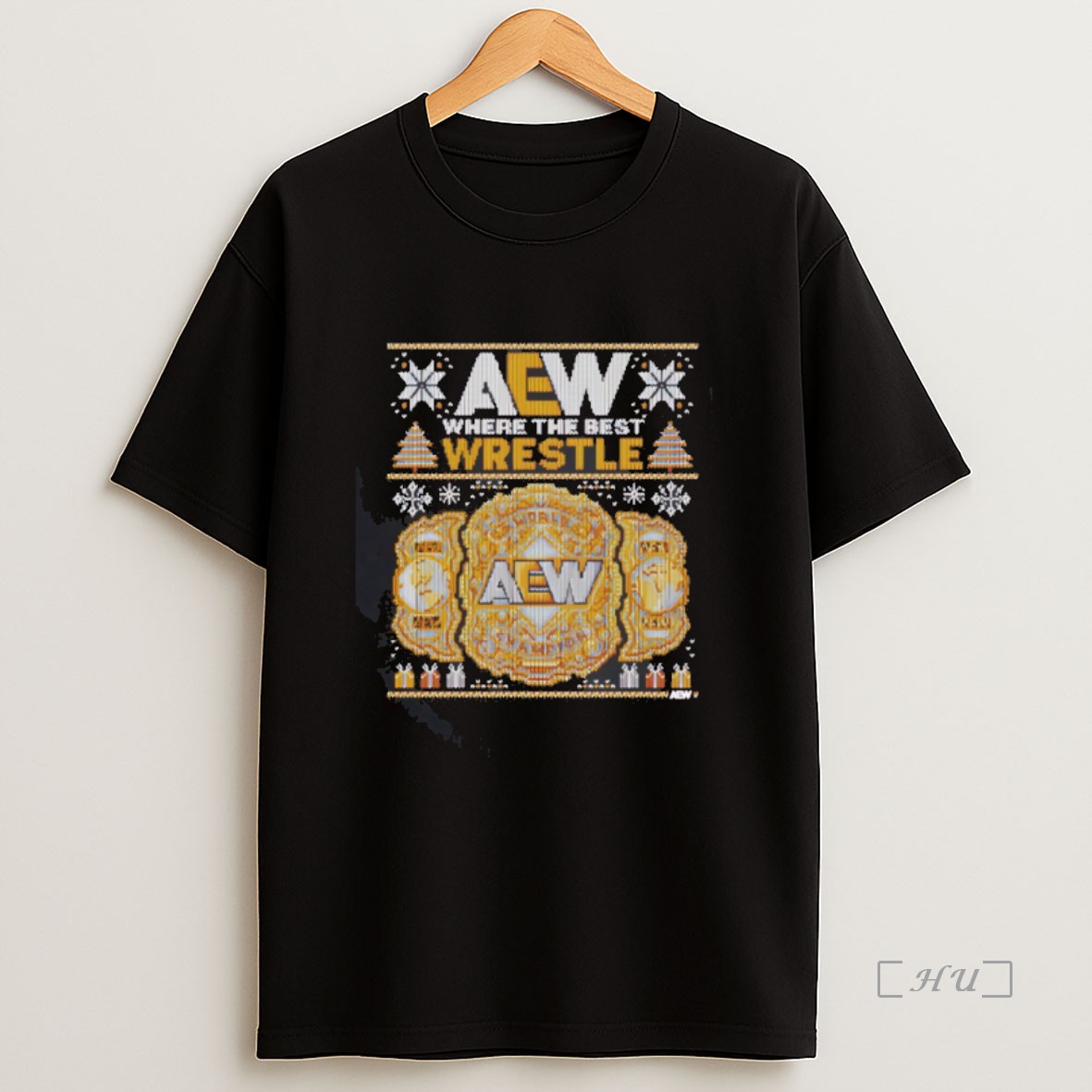 Officials Aew Where The Best Wrestle Championshipmas Christmas Premium Shirt Sweatshirt Tee