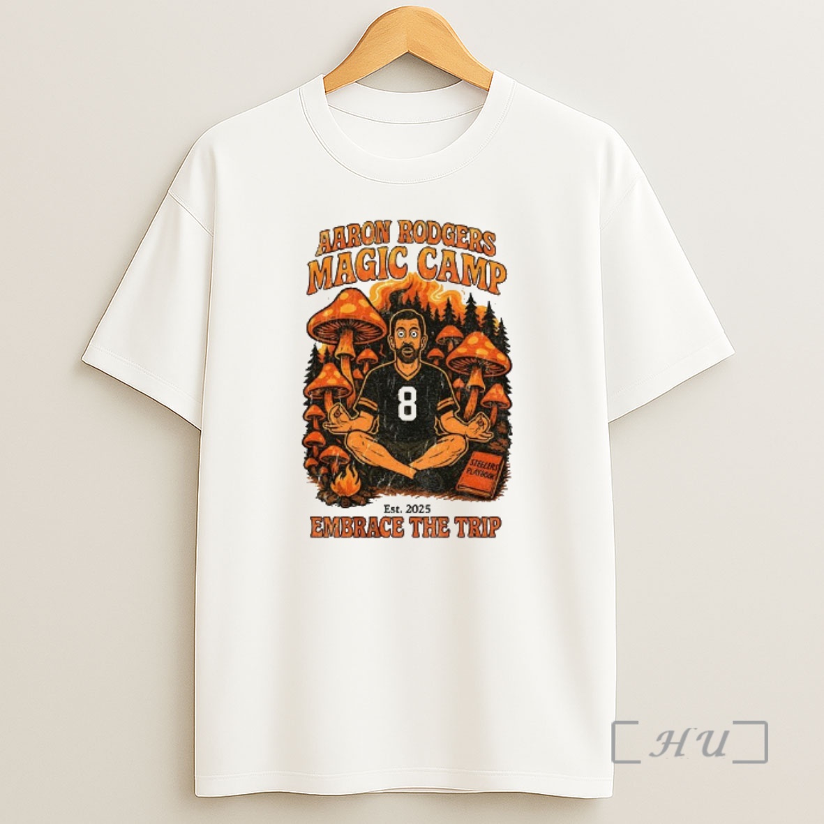 Officials Aaron Rodgers Pittsburgh Steelers Magic Camp Embrace The Trip Est 2025 Vintage Premium Shirt Sweatshirt Tee