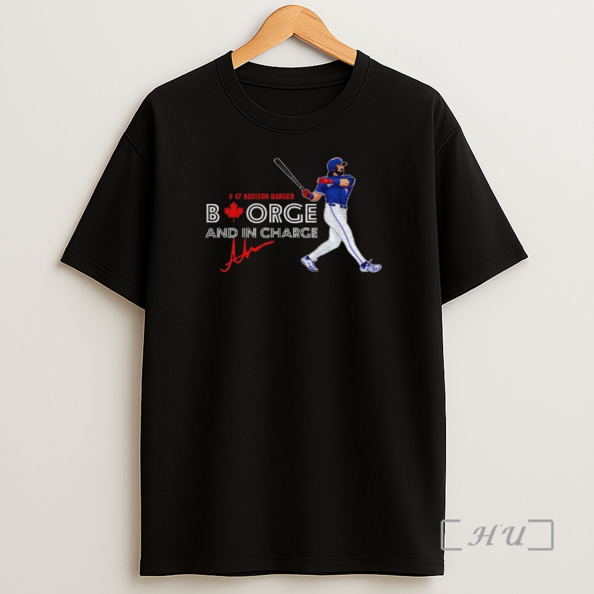 Officials Addison Barger Blue Jays 2025 Design Borge And In Charge Premium Shirt Sweatshirt Tee