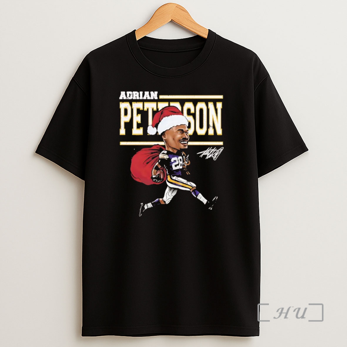 Officials Adrian Peterson Santa Cartoon Minnesota Vikings Christmas Chriast Premium Shirt Sweatshirt Tee
