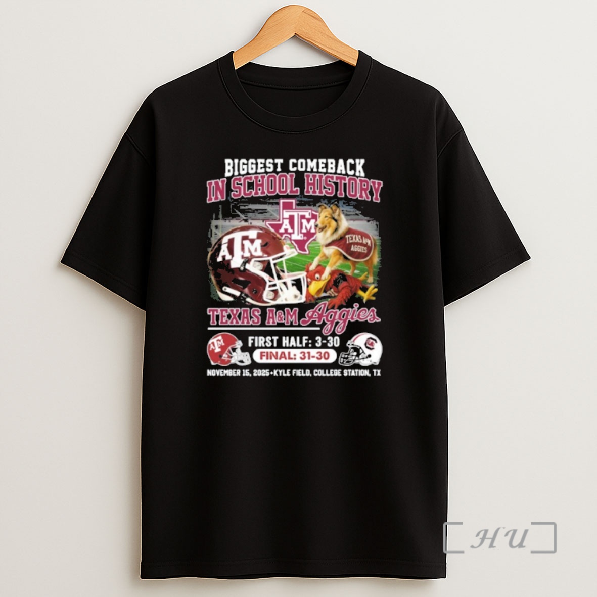 Officials Aggies Beat Gamecocks Biggest Comeback In School History Premium Shirt Sweatshirt Tee
