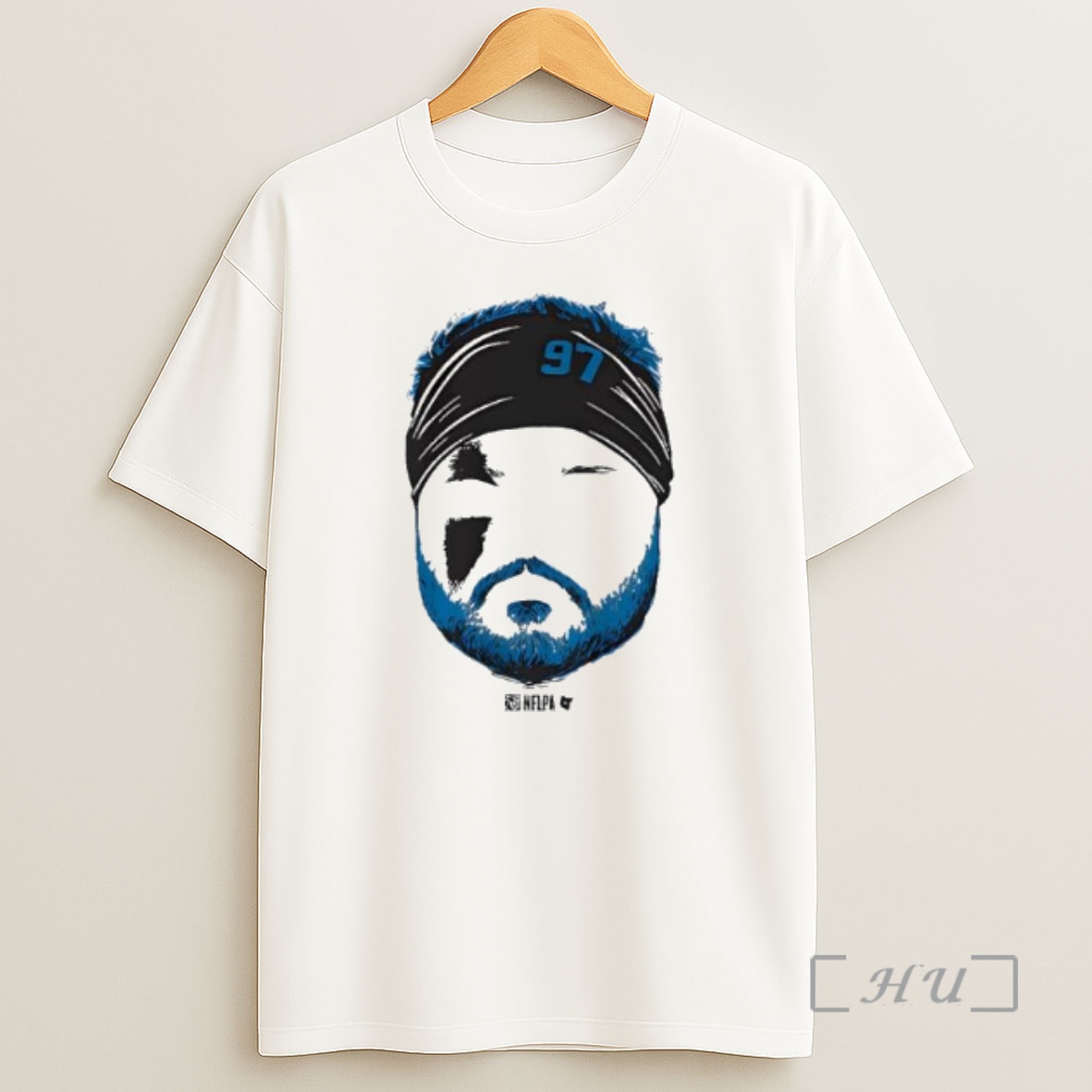 Officials Aidan Hutchinson Blank Face Number 97 Premium Shirt Sweatshirt Tee