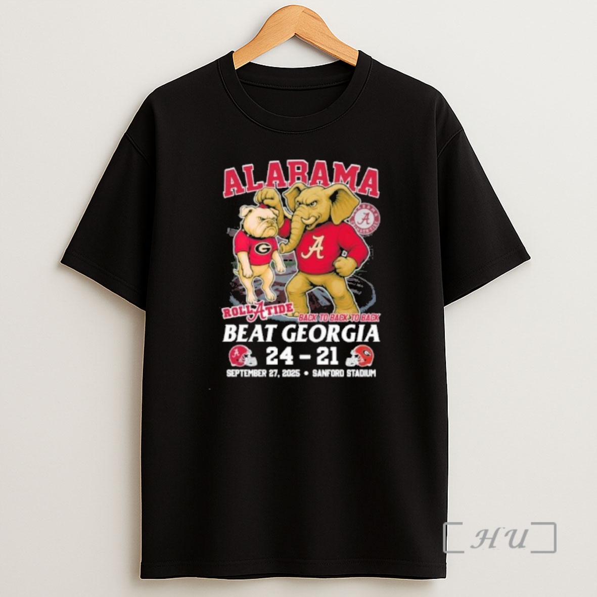 Officials Alabama Beat Georgia Roll Tide Back 2 Back 2 Back 24 21 Premium Shirt Sweatshirt Tee
