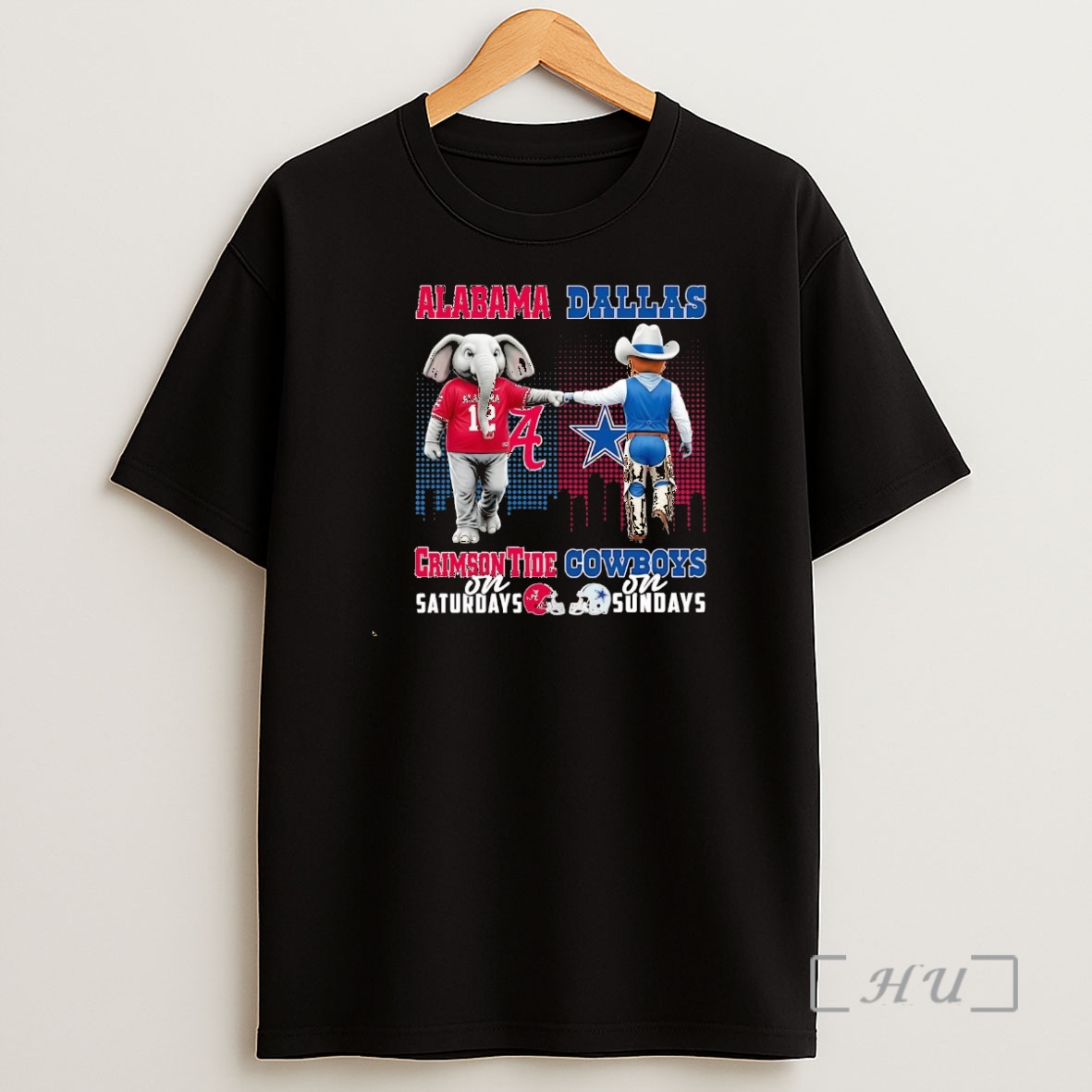 Officials Alabama Crimson Tide On Saturdays Dallas Cowboys On Sundays Mascot Premium Shirt Sweatshirt Tee