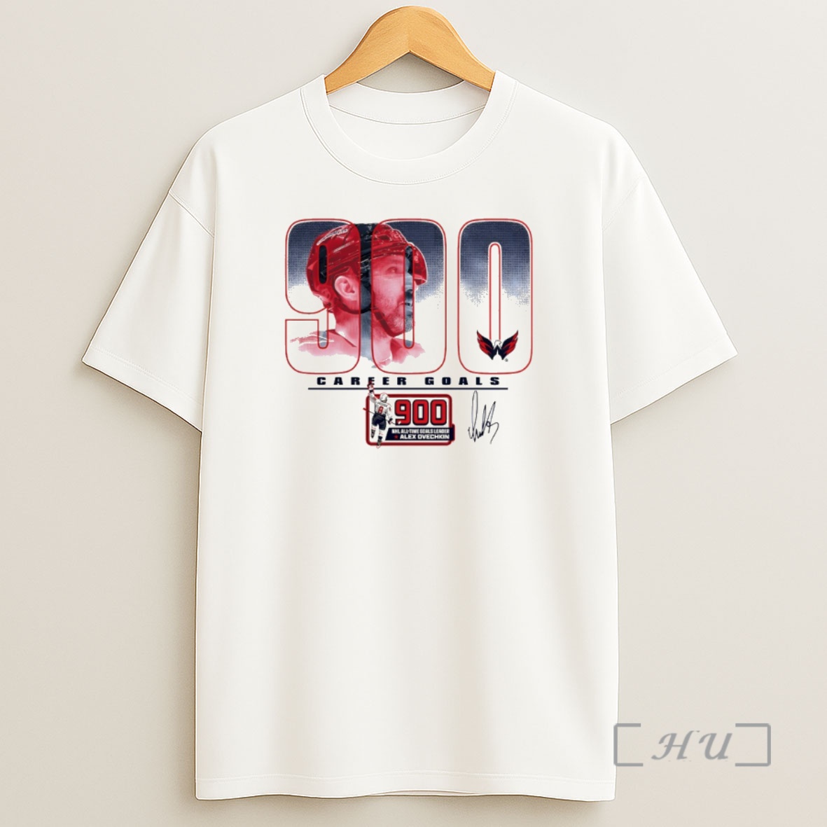 Officials Alexander Ovechkin Washington Capitals 900th Career Goal Signature Premium Shirt Sweatshirt Tee