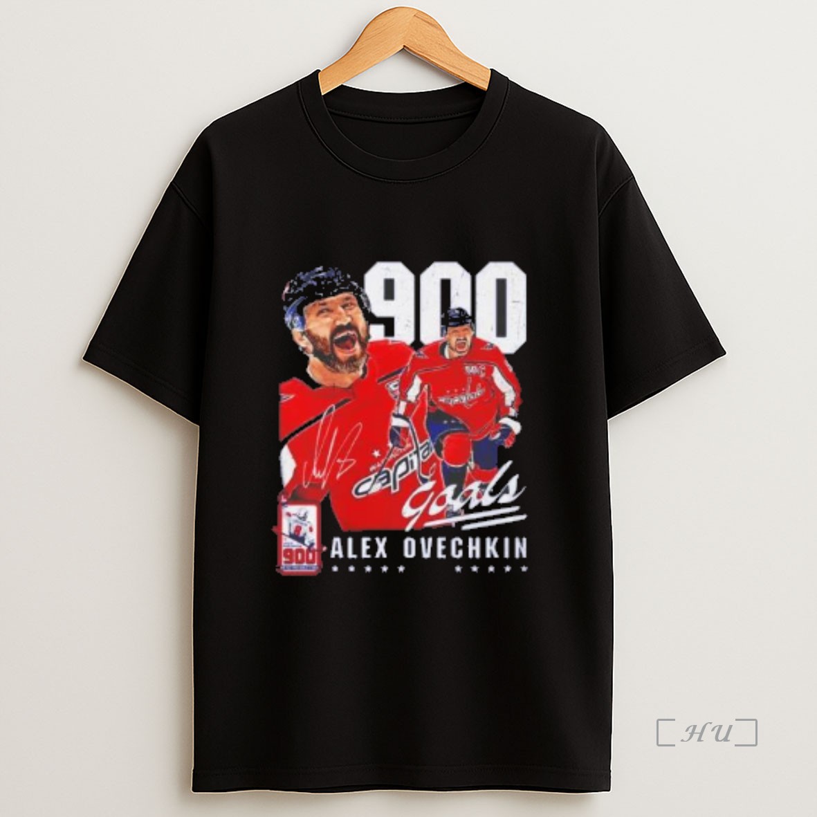 Officials Alexander Ovechkin Washington Capitals 900th Career Goal Signatute Premium Shirt Sweatshirt Tee