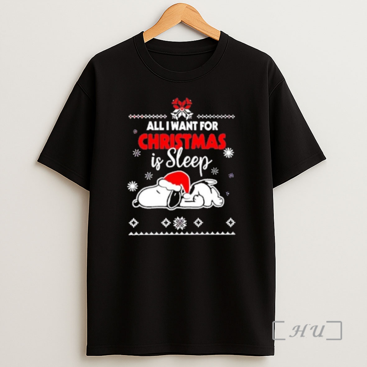 Officials All I Want For Christmas Is Sleep Snoopy Premium Shirt Sweatshirt Tee