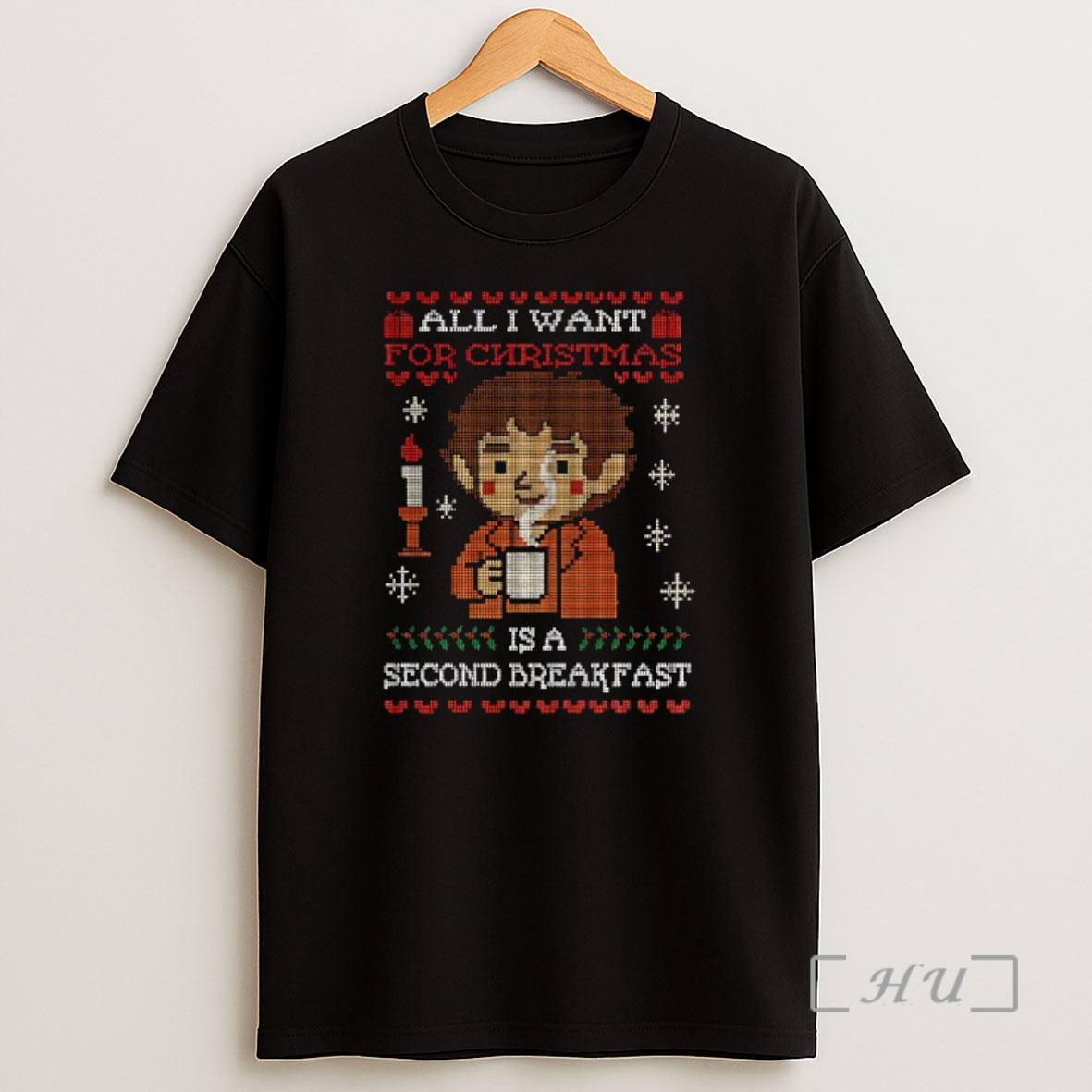 Officials All I Want Christmas Is A Second Breakfast Candle Premium Shirt Sweatshirt Tee