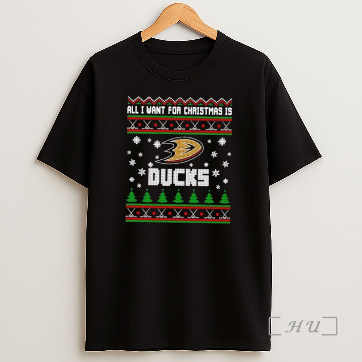 Officials All I Want For Christmas Is Anaheim Ducks Ugly Christmas Sweat Premium Shirt Sweatshirt Tee