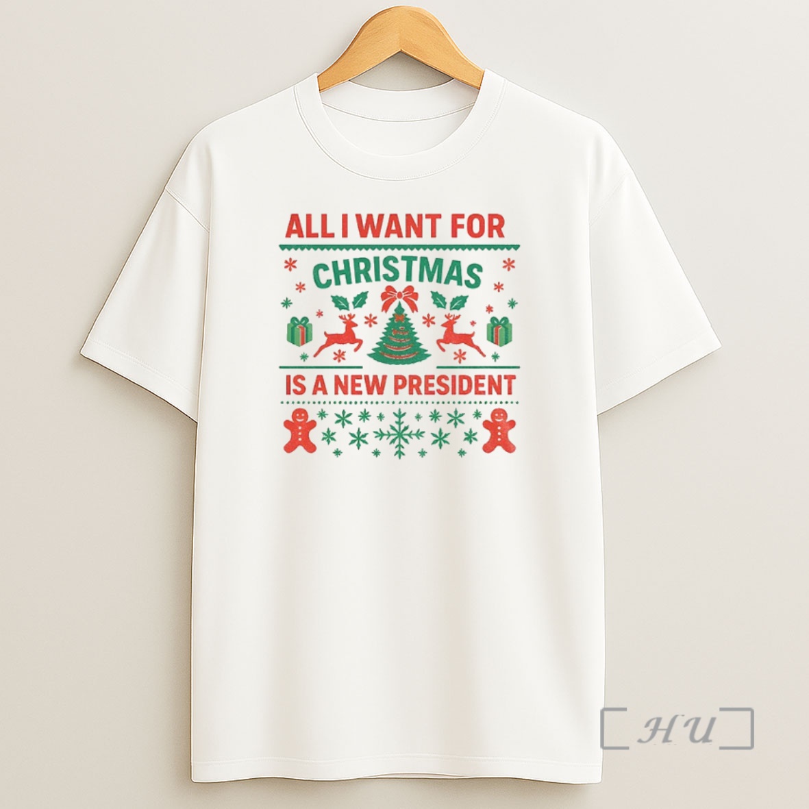 Officials All I Want For Christmas Is A New President Merry Christmas Premium Shirt Sweatshirt Tee