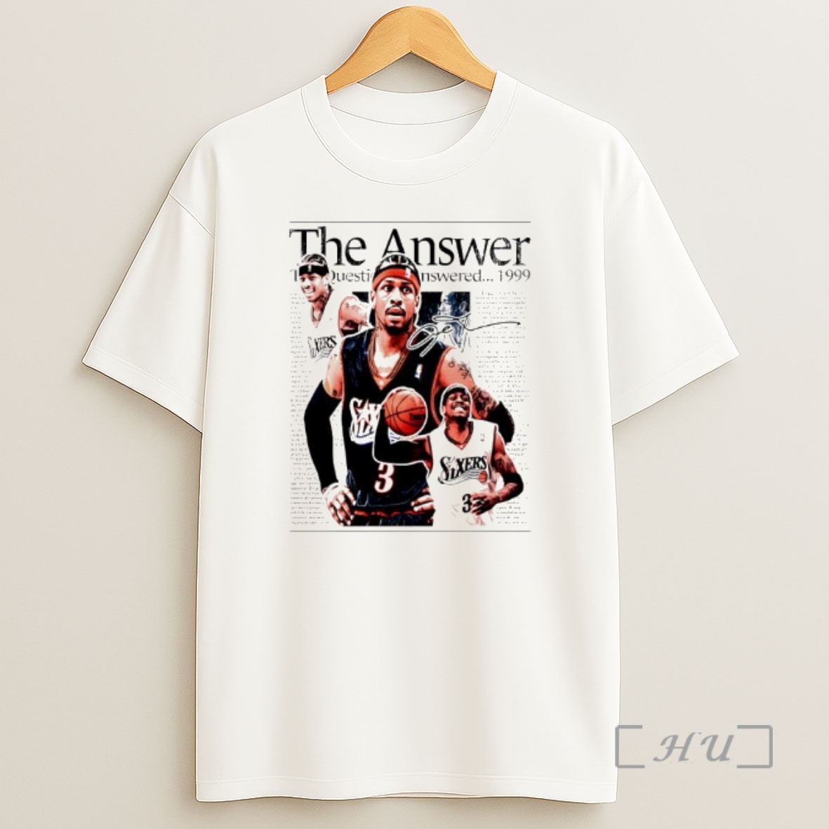 Officials Allen Iverson Graphic Signature The Answer 1999 Premium Shirt Sweatshirt Tee