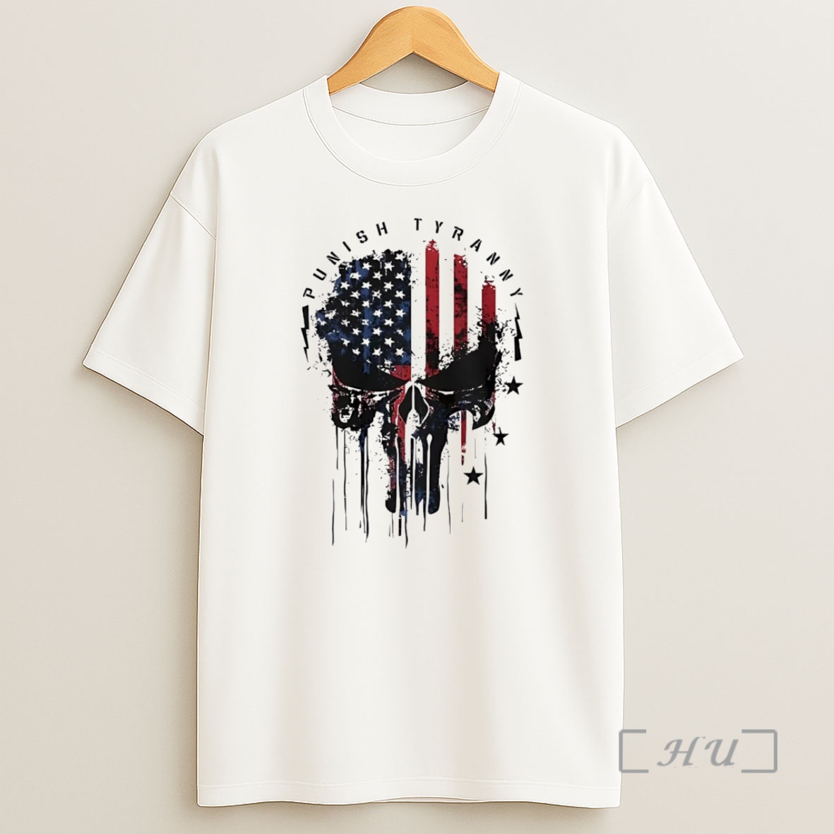 Officials American Flag Skull Punish Tyranny Premium Shirt Sweatshirt Tee