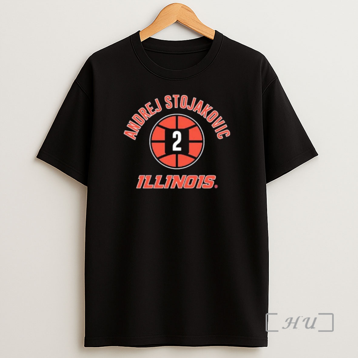 Officials Andrej Stojakovic Illinois Fighting Illini Nba Name Number Ball Ornaments Premium Shirt Sweatshirt Tee