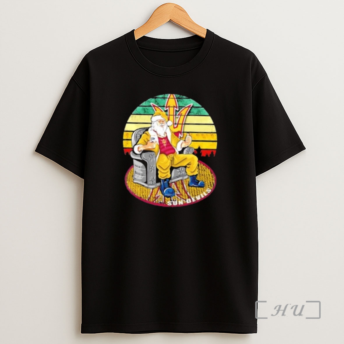 Officials Arizona State Sun Devils X Santa Claus Christmas Vintage Premium Shirt Sweatshirt Tee
