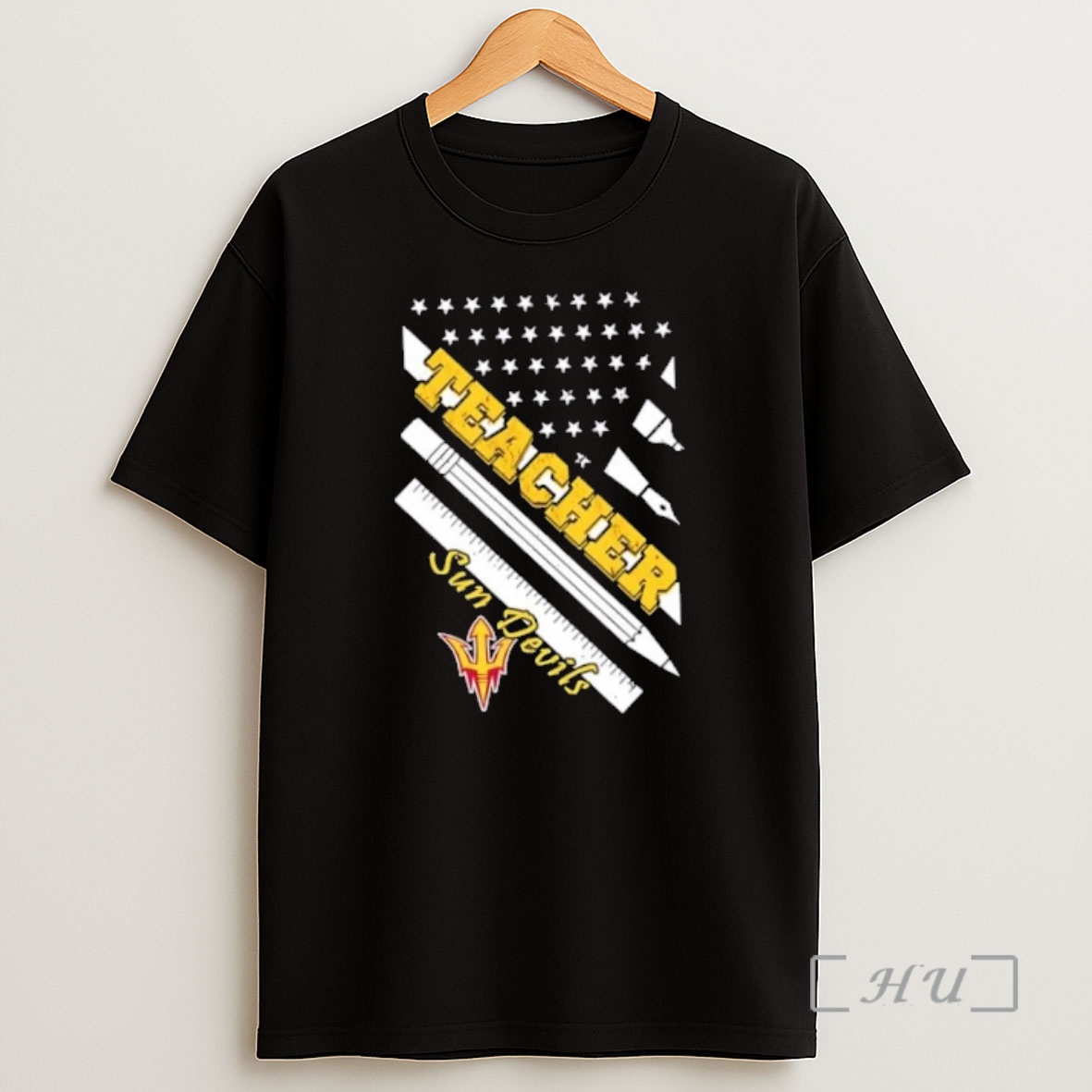 Officials Arizona State Sun Devils X Teacher American Flag Premium Shirt Sweatshirt Tee