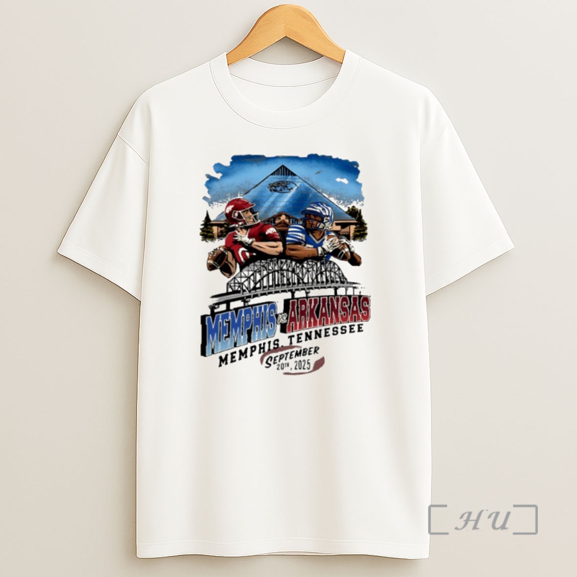 Officials Arkansas Vs Memphis Game Day 2025 Paint Premium Shirt Sweatshirt Tee