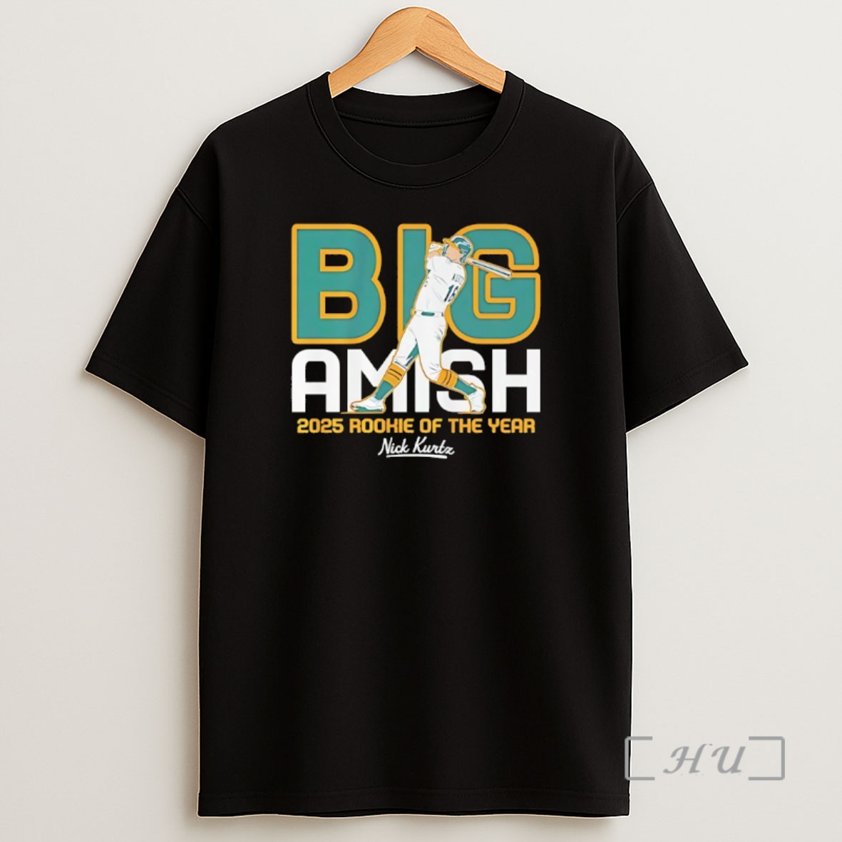 Officials Athletics Baseball Nick Kurtz Big Amish 2025 Rookie Of The Year Premium Shirt Sweatshirt Tee