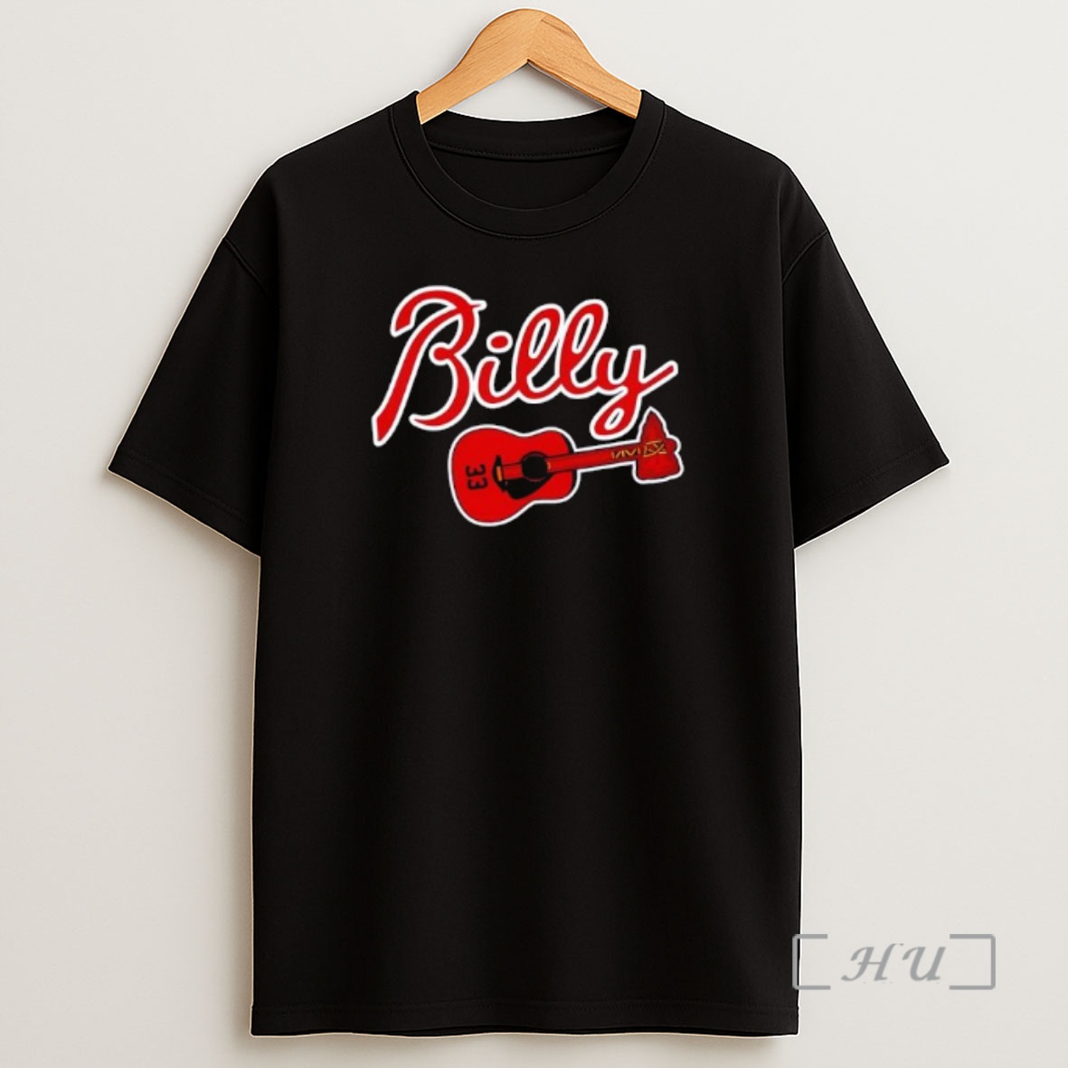 Officials Atlanta Braves Billy 33 Guitar Premium Shirt Sweatshirt Tee