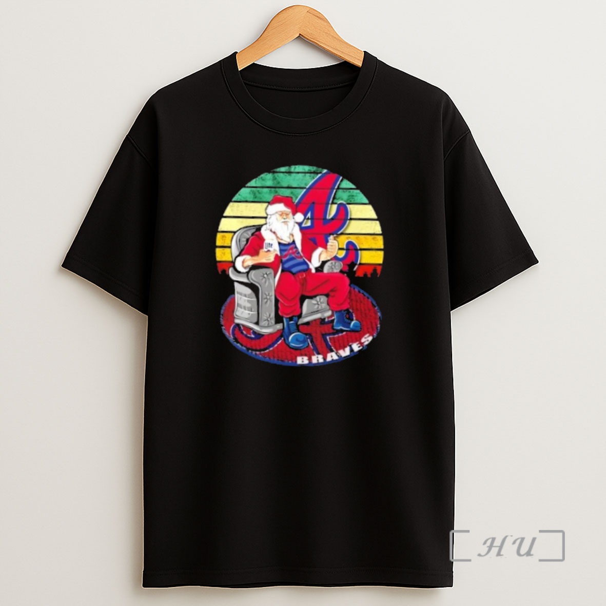 Officials Atlanta Braves X Santa Claus Christmas Vintage Premium Shirt Sweatshirt Tee