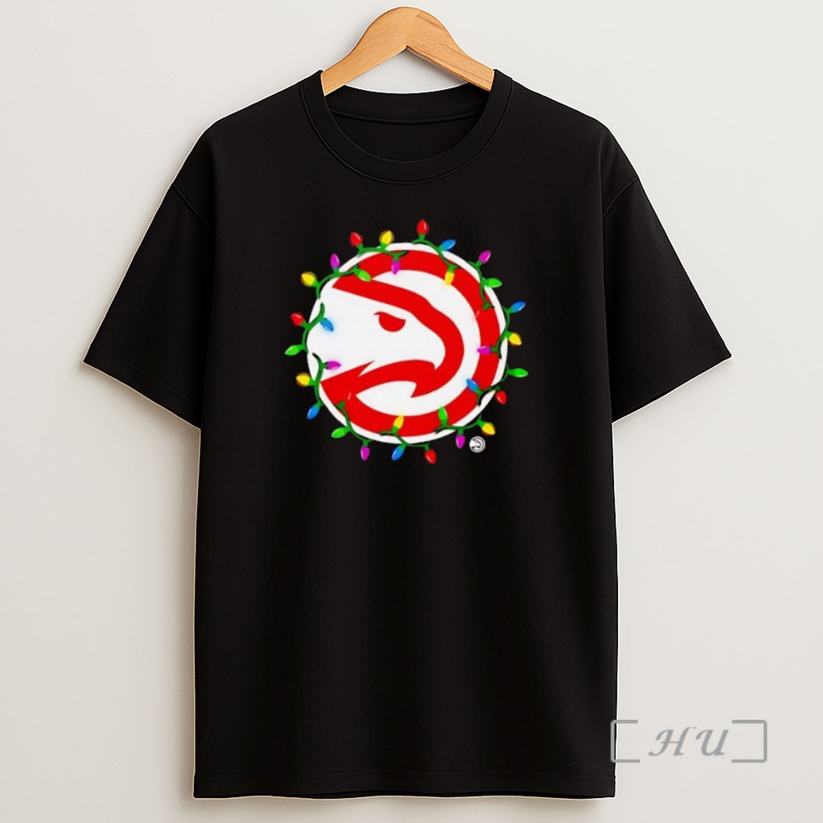 Officials Atlanta Hawks Logo Lights Merry Christmas Premium Shirt Sweatshirt Tee