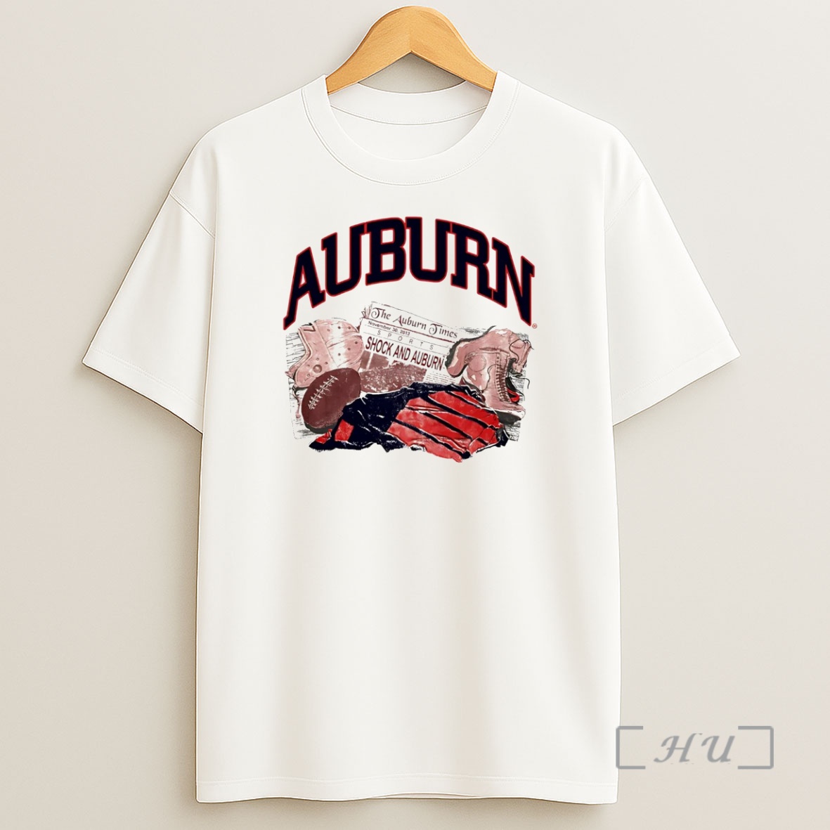 Officials Auburn Tigers Newspaper Sports Shock And Auburn Premium Shirt Sweatshirt Tee