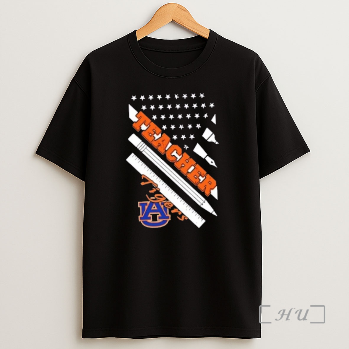Officials Auburn Tigers X Teacher American Flag Premium Shirt Sweatshirt Tee