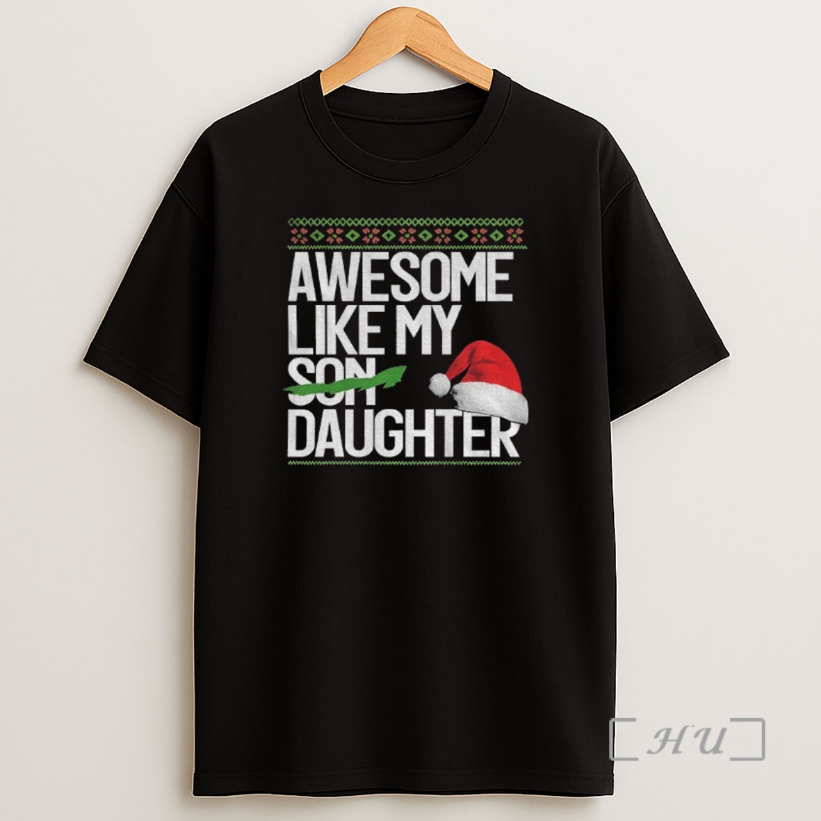 Officials Awesome Like My Daughter Santa Hat Christmas 2025 Premium Shirt Sweatshirt Tee