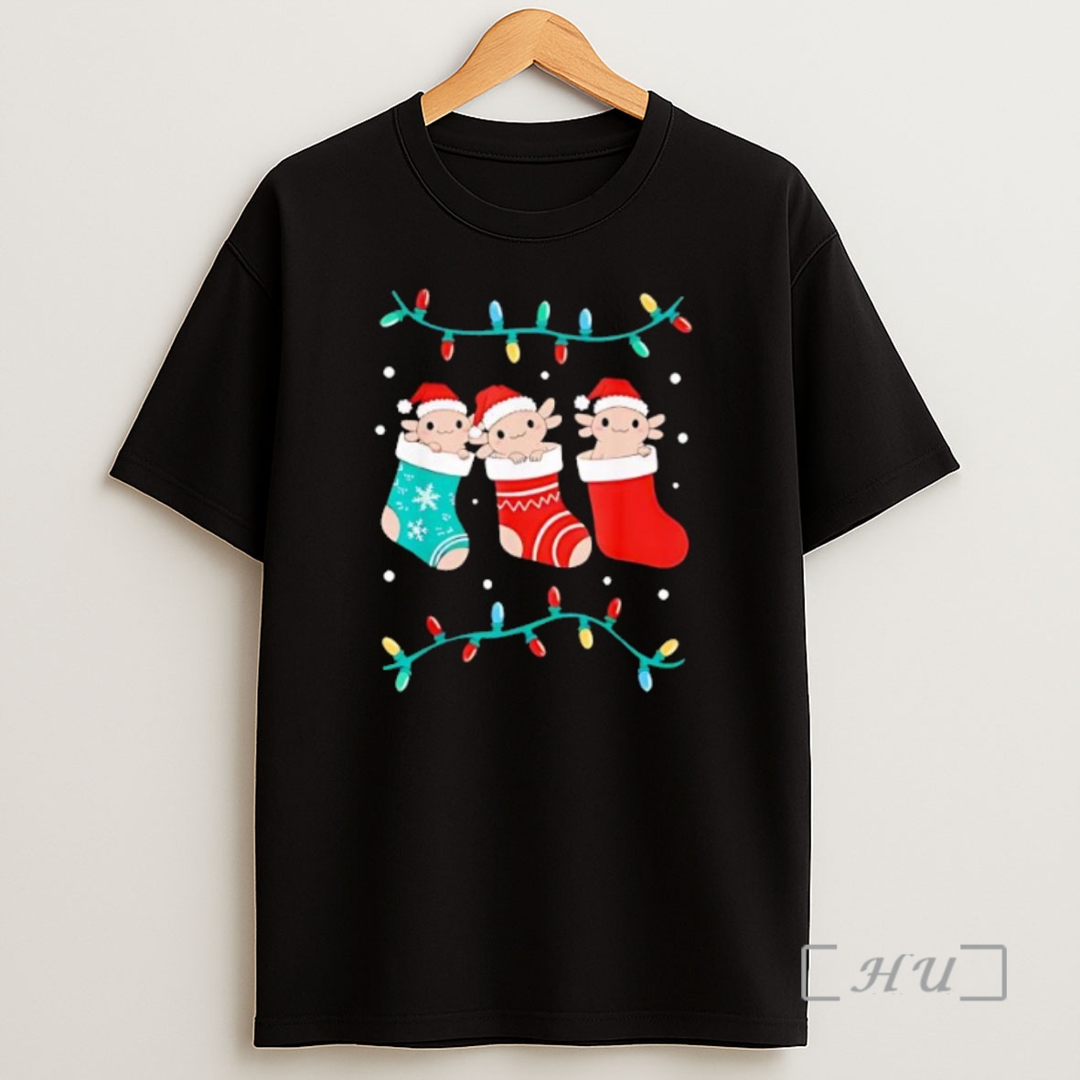 Officials Axolotl Christmas Stocking Premium Shirt Sweatshirt Tee