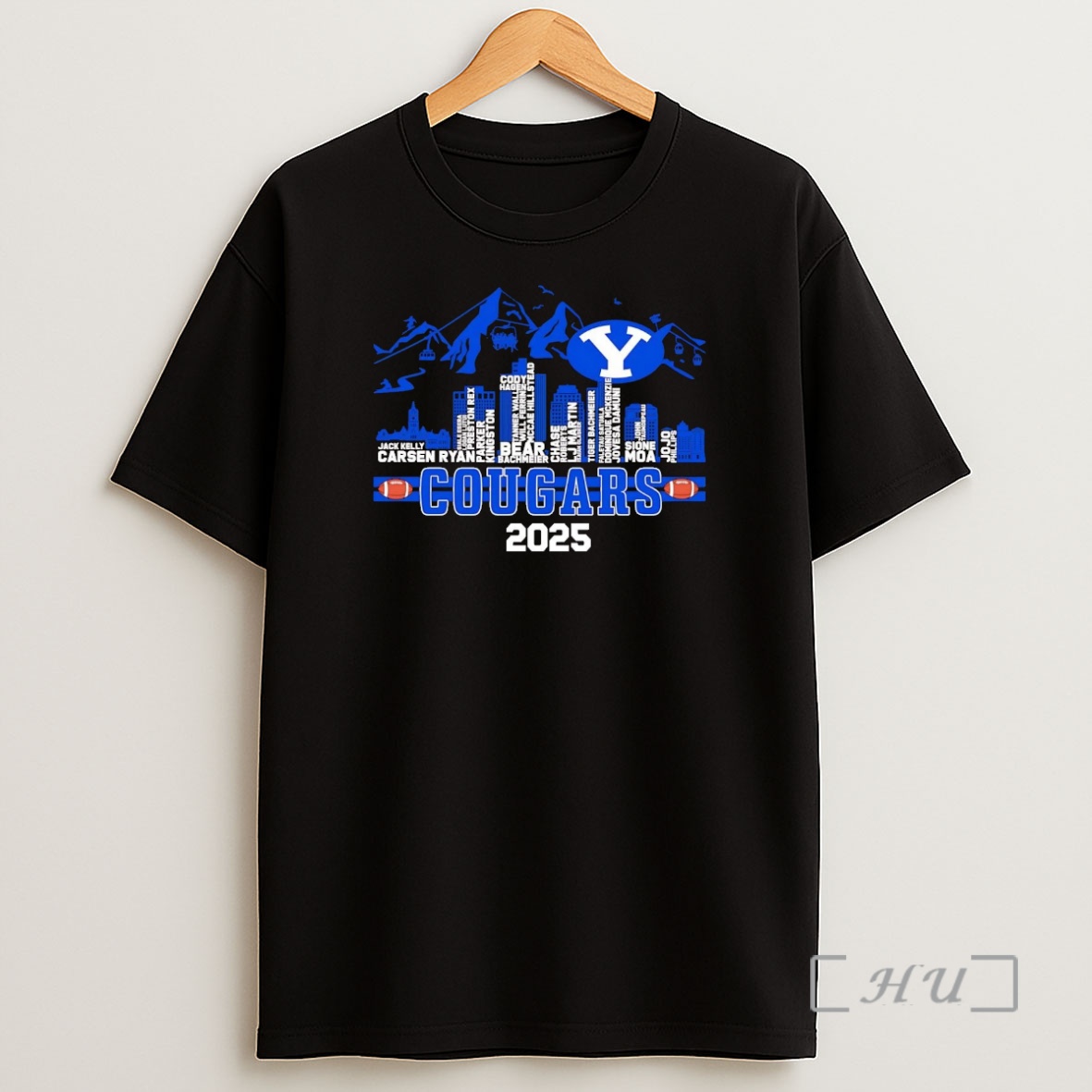 Officials Byu Cougars Players Names Skyline 2025 Premium Shirt Sweatshirt Tee