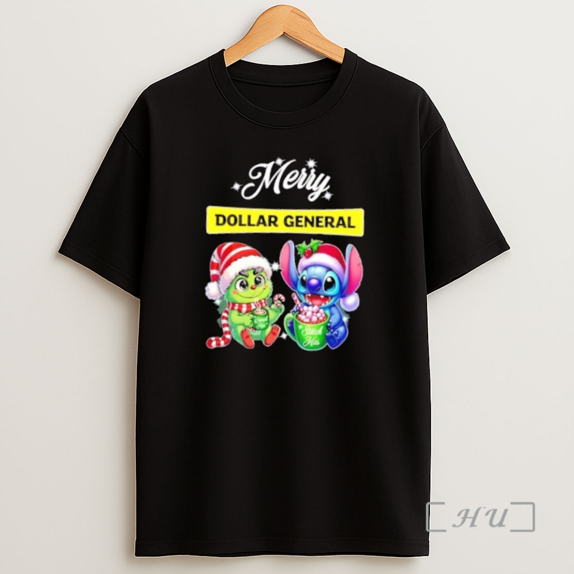 Officials Baby Grinch And Stitch X Dollar General Merry Christmas Premium Shirt Sweatshirt Tee