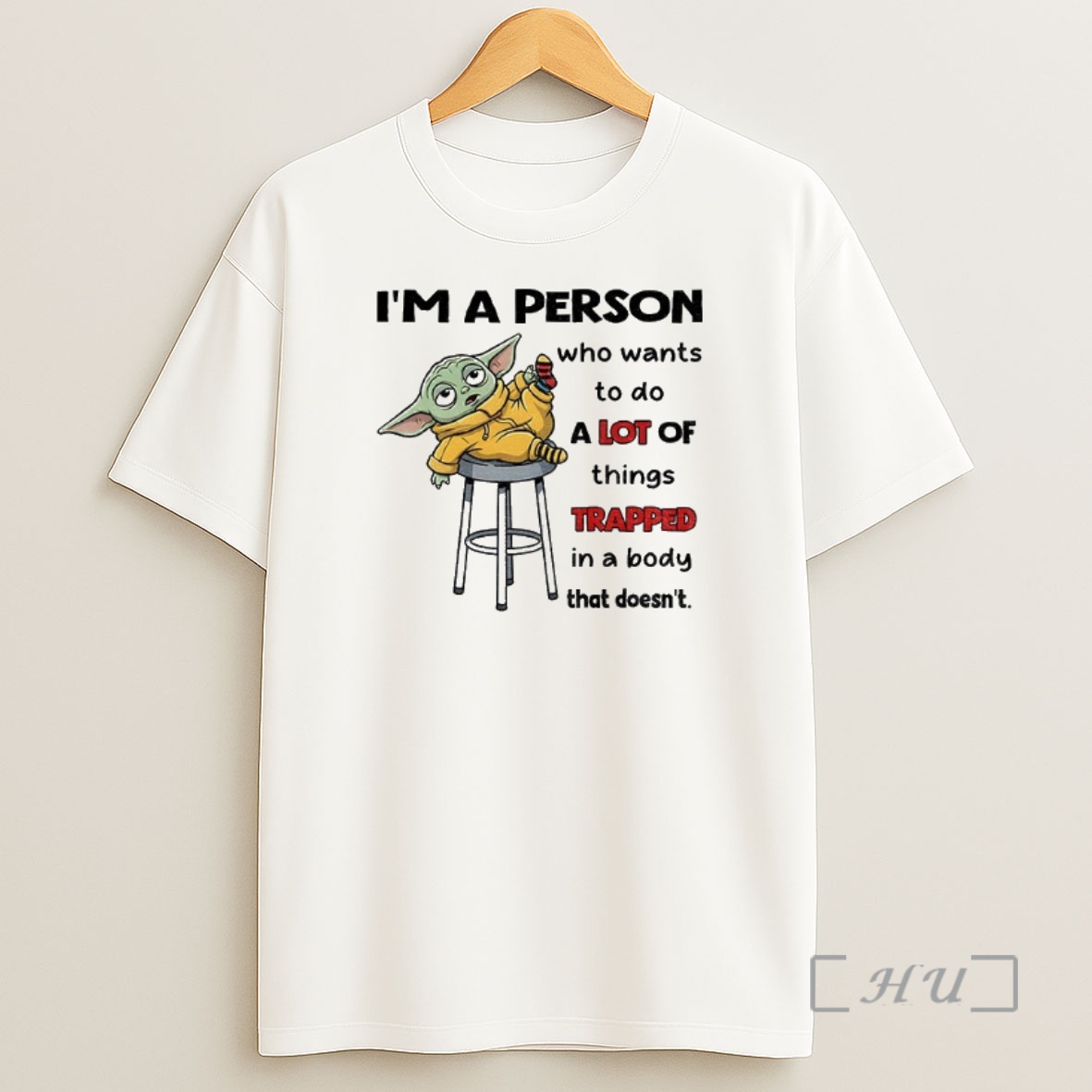 Officials Baby Yoda Im A Person Who Wants To Do A Lot Of Things Trapped In A Body That Doesnt Christmas Premium Shirt Sweatshirt Tee