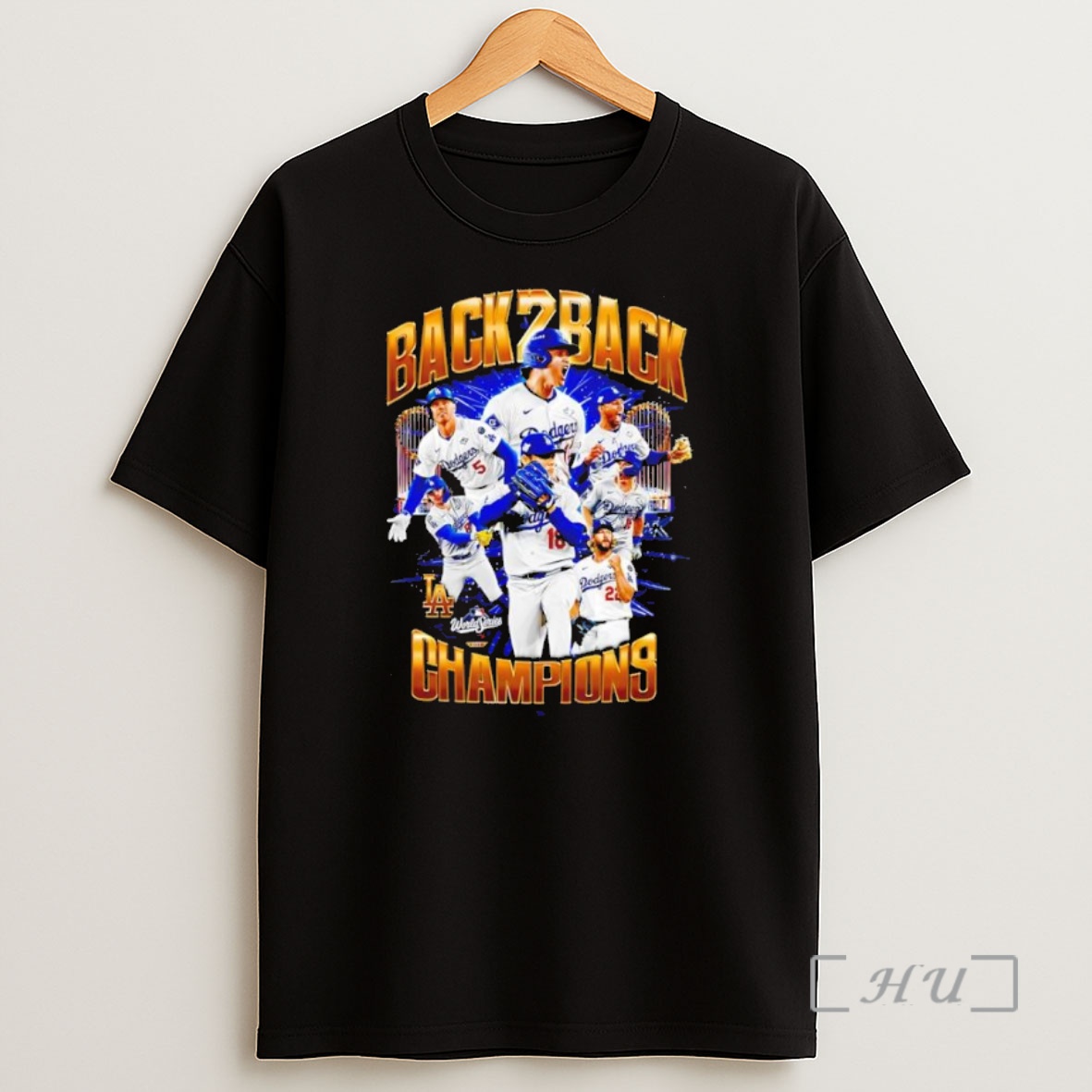 Officials Back 2 Back Champs Dodgers Baseball Graphic Black Premium Shirt Sweatshirt Tee