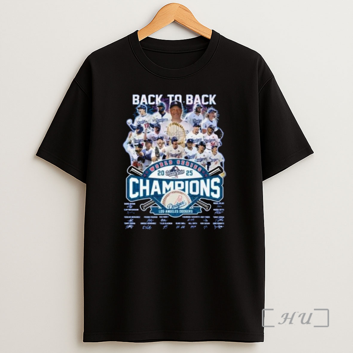 Officials Back To Back World Series 2025 Champions Los Angeles Dodgers Players Signatures Fireworks Premium Shirt Sweatshirt Tee