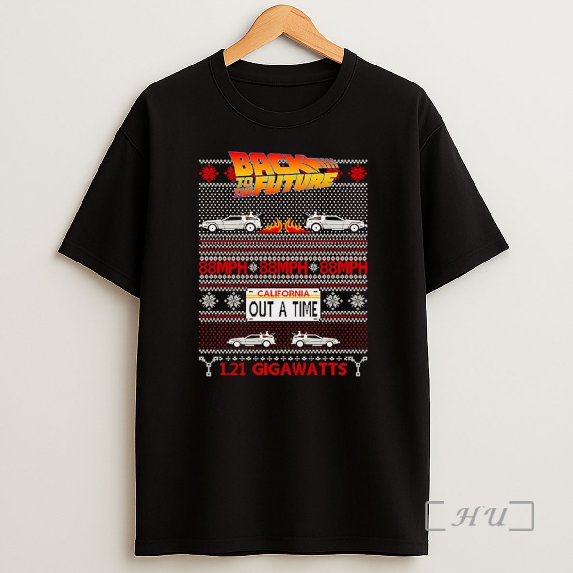 Officials Back To The Future California Out A Time Ugly Christmas Premium Shirt Sweatshirt Tee
