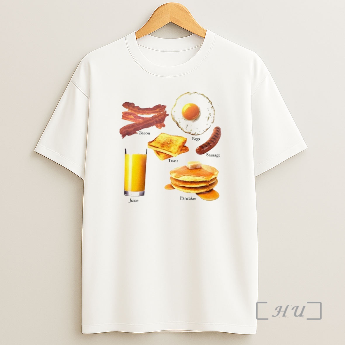 Officials Bacon Eggs Toast Sausage Pancakes Juice Food Premium Shirt Sweatshirt Tee