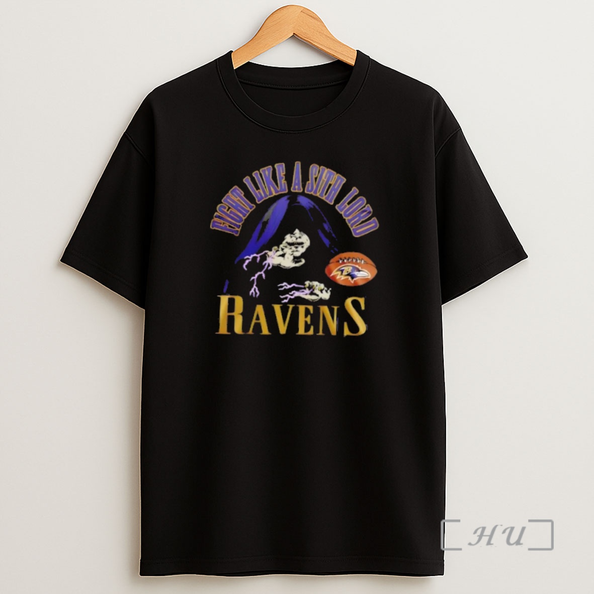 Officials Baltimore Ravens Black 2025 Star Wars 2 Sided Premium Shirt Sweatshirt Tee